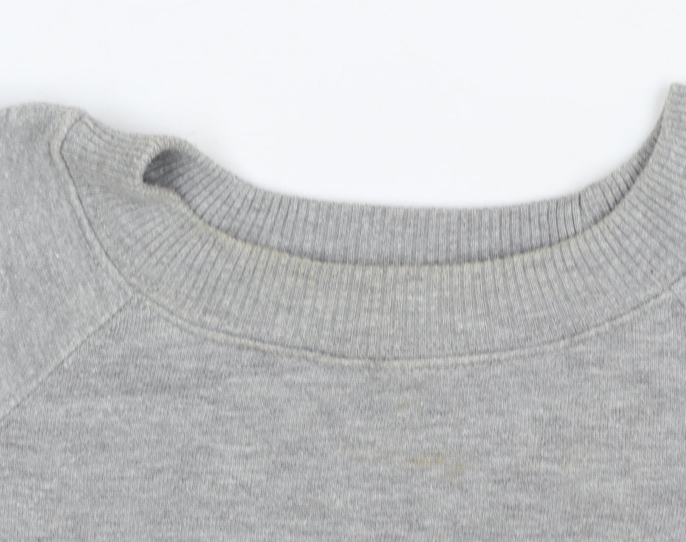 Miss Selfridge Womens Grey Cotton Blend Crew Neck Sweatshirt S/M