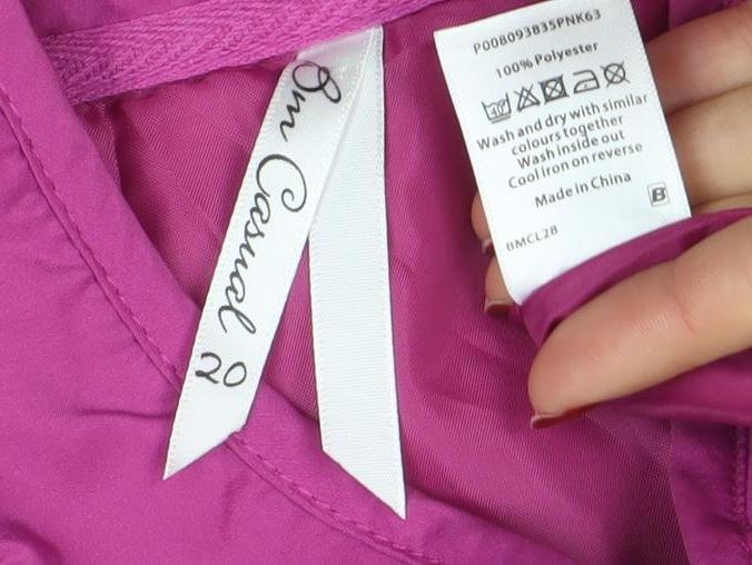 Bm Casual Women’s Pink Quilted Sleeveless Waistcoat Size L