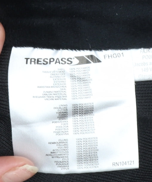 Trespass Womens Black XL Puffer Waistcoat Gilet Outdoor Quilted Zip Vest
