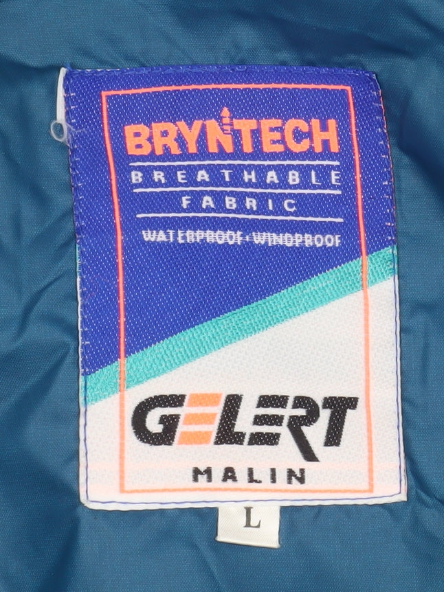 Gelert Men Blue Waterproof Hooded Rain Jacket L Outdoor Coat