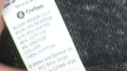 Marks and Spencer Men’s Grey Collared Henley Jumper Size L
