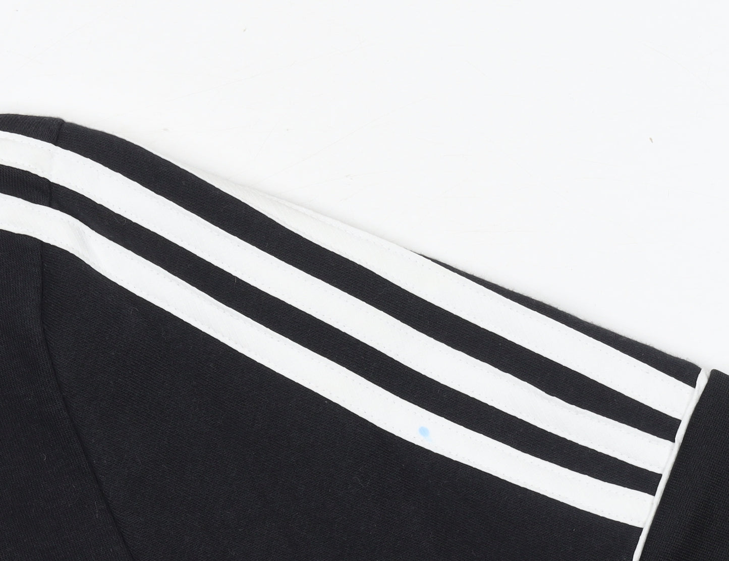 Adidas Boys Black 13-14 Years Half Zip Hoodie Fleece Logo Sportswear