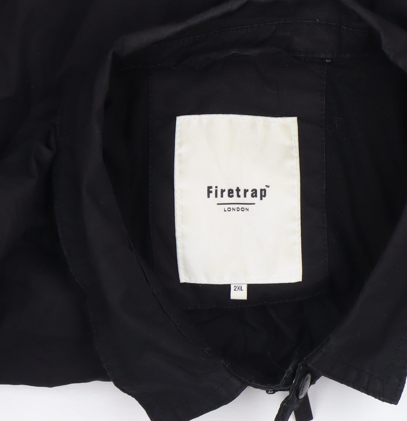 Firetrap Women's Black 2XL Military Style Zip Jacket