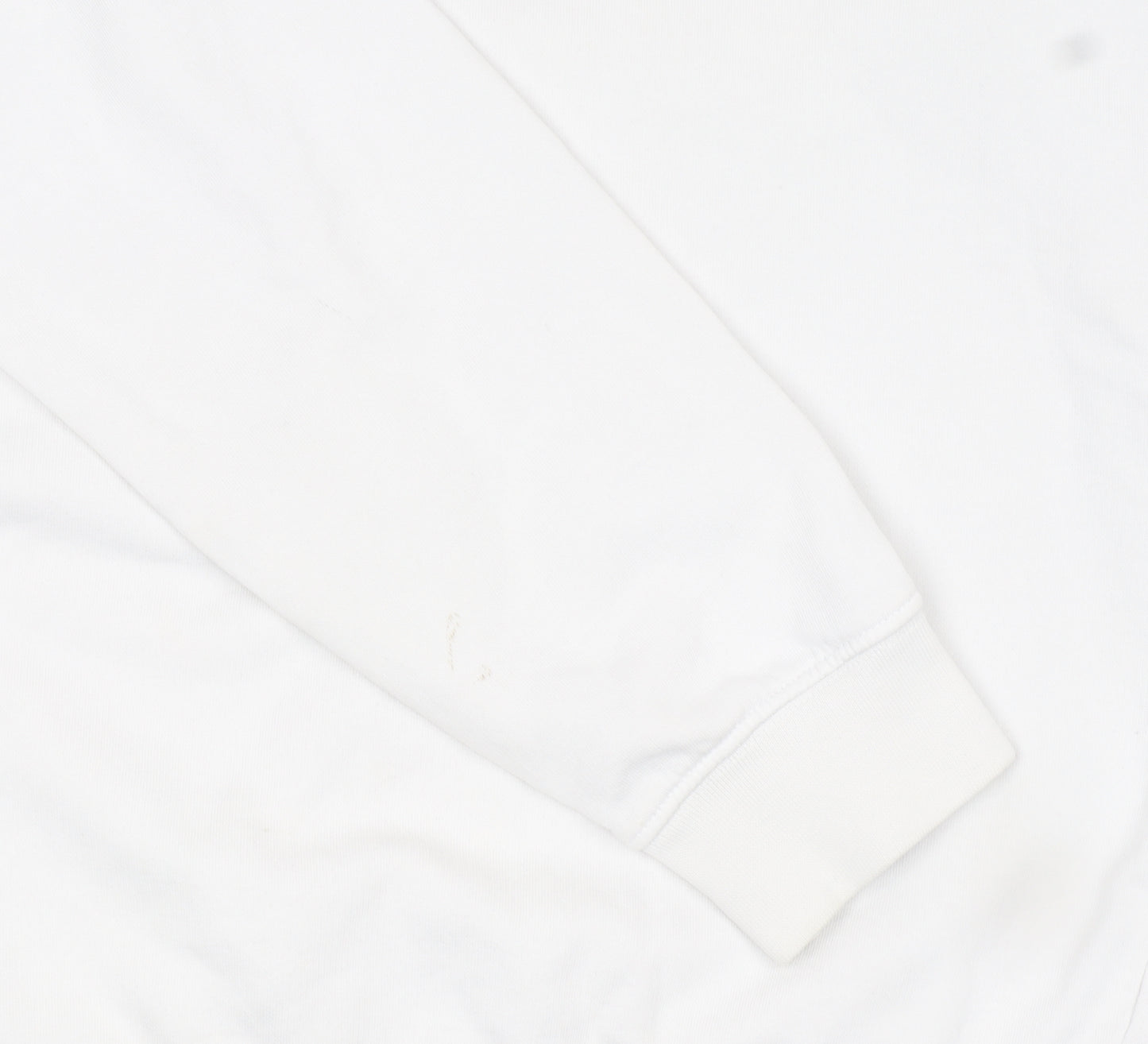 Champion Women's White Small Pullover Sweatshirt with Logo Detail