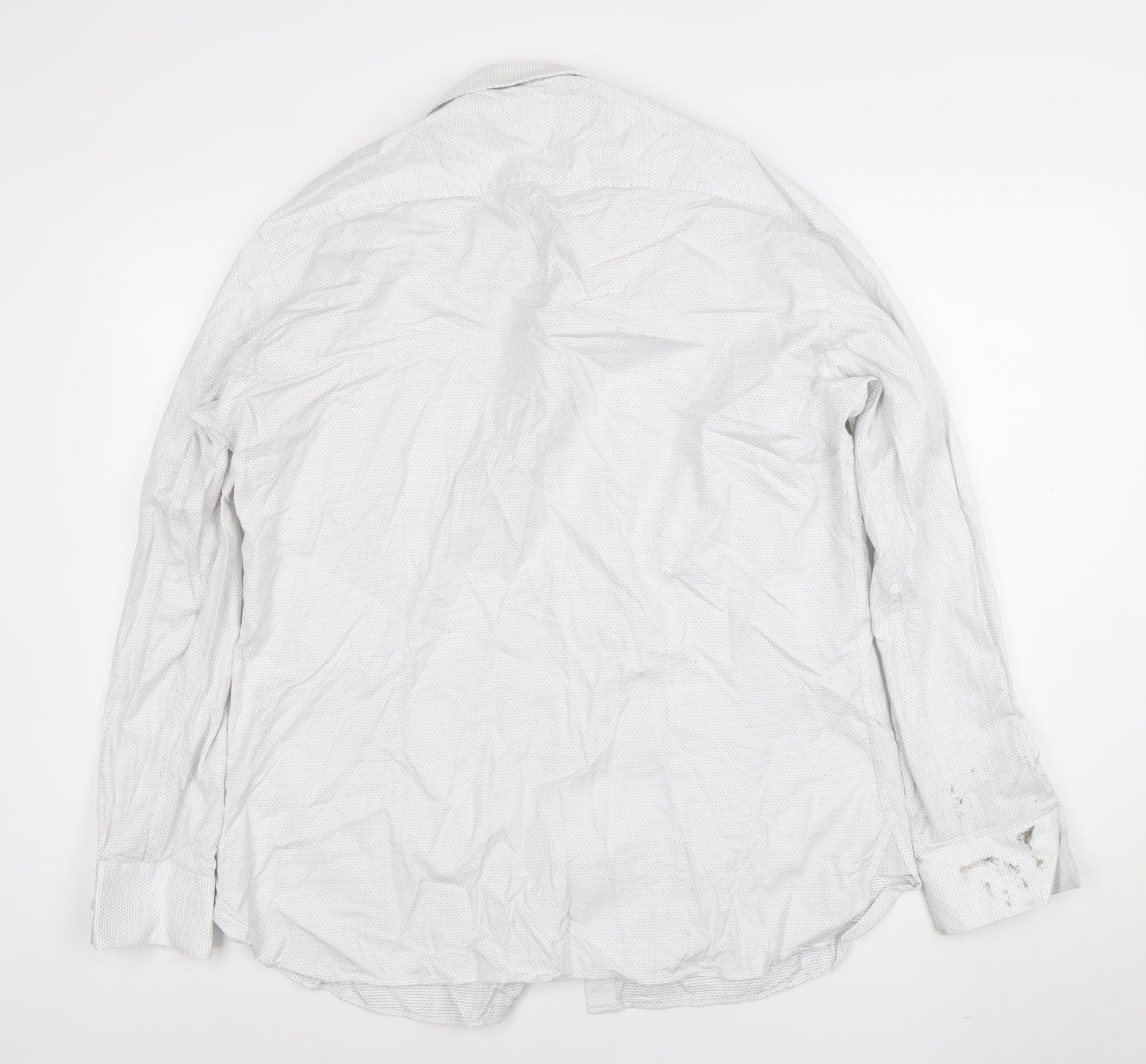 Ted Baker Endurance Men's White Long Sleeve Classic Button-Up Shirt Size 17