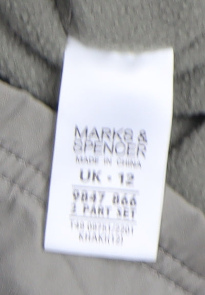 Marks and Spencer Women’s Green Cotton Anorak Jacket UK 12