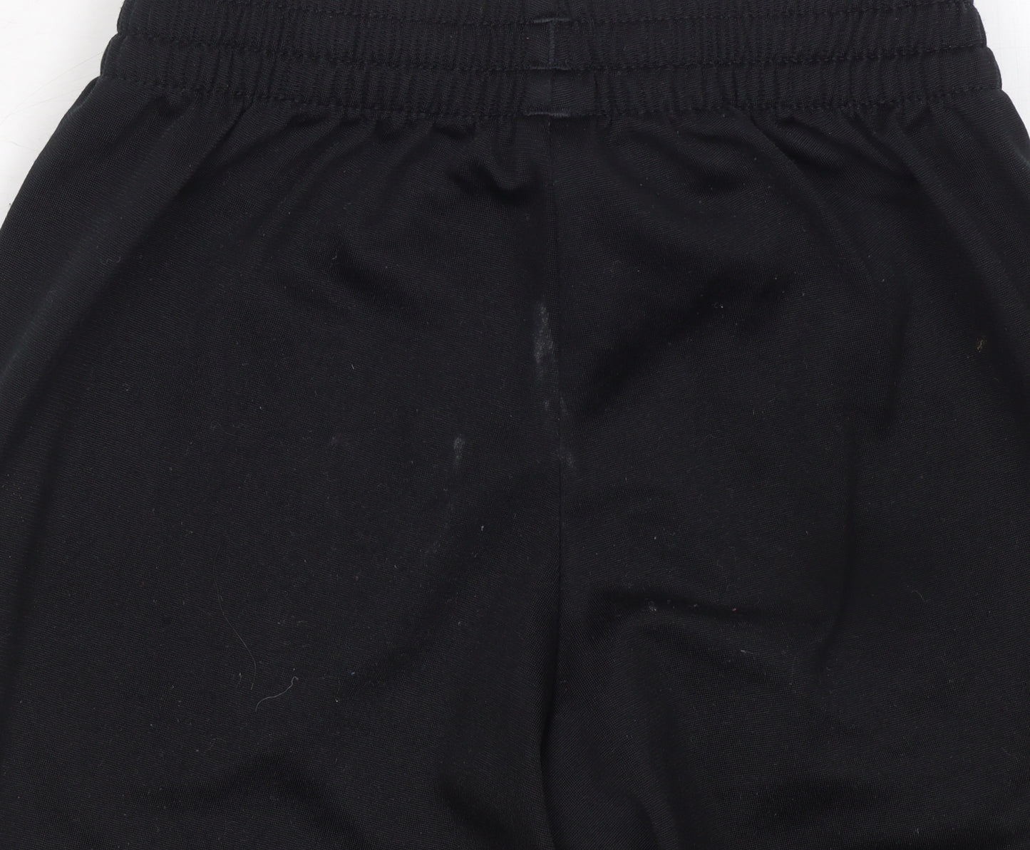 Adidas Boys Black Jogger Trousers 2XS 5-6 Years Elastic Waist Activewear