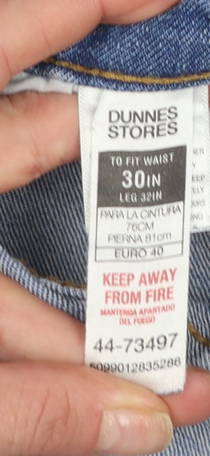 Dunnes Stores Mens Blue Slim Fit Jeans 30in Waist 32in Leg Medium Denim