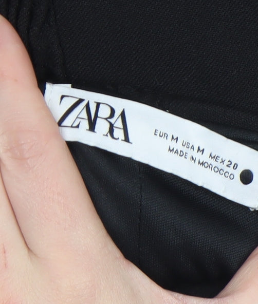 ZARA Women's Black Strapless Bodycon Mini Dress Size 12