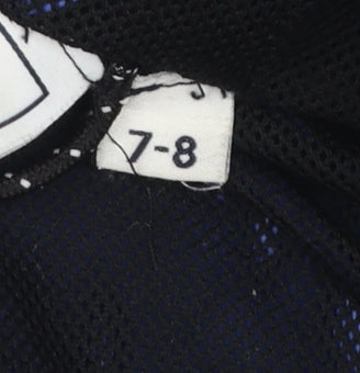 TOG24 Boys Blue Hooded Rain Coat Jacket 7-8 Years Waterproof Windproof