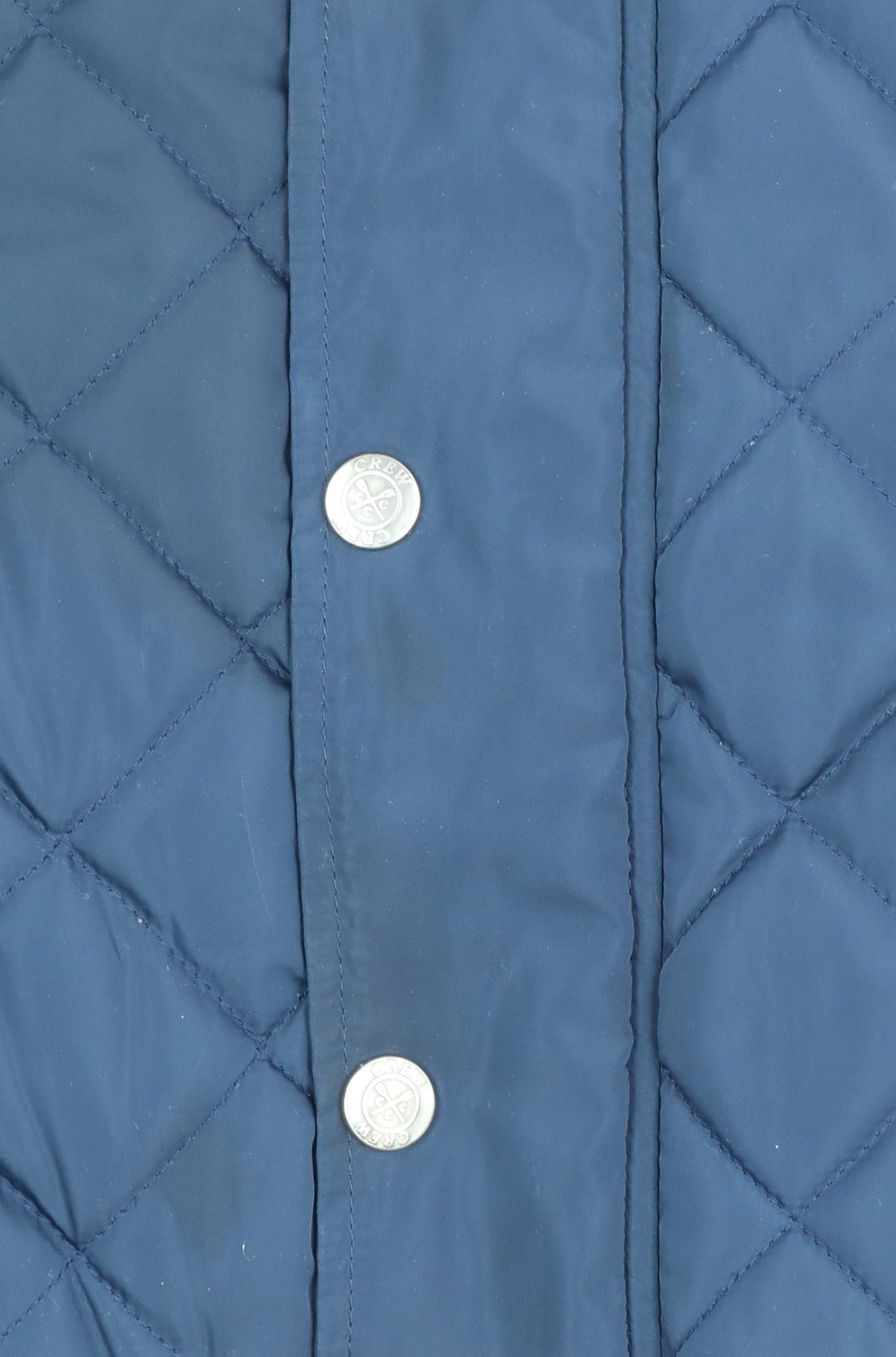 Crew Clothing Co. Men's Blue Quilted Jacket Medium Regular Fit Outdoor Coat