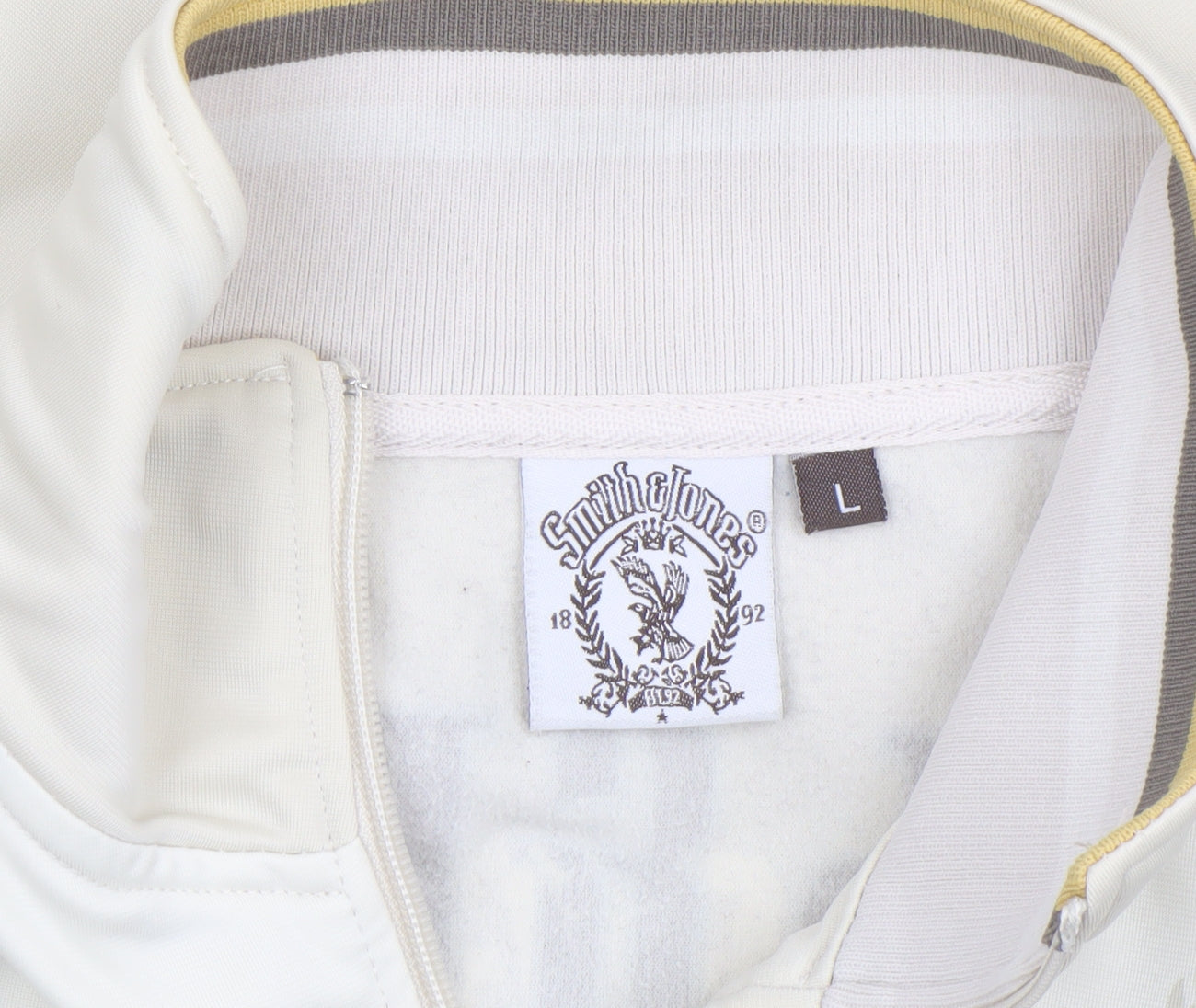 Smith & Jones Men's Beige Full Zip Softshell Jacket Size L