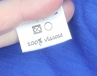Angel Circle Womens Blue Viscose Tunic Blouse Size 12