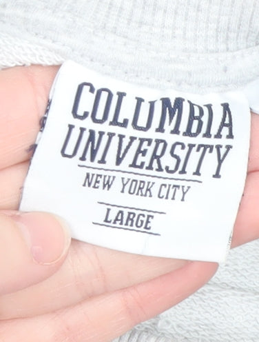 Columbia University Grey Sweatshirt Women Large Crew Neck Pullover