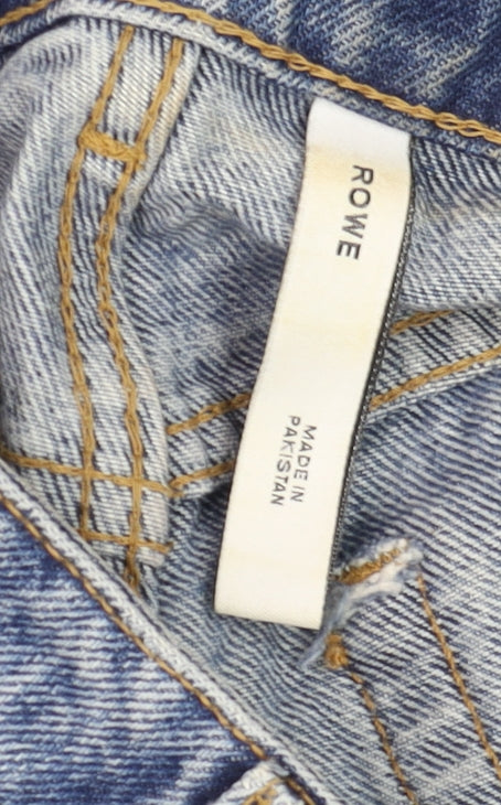 Weekday Men's Blue 26/32 Straight High Rise Denim Jeans