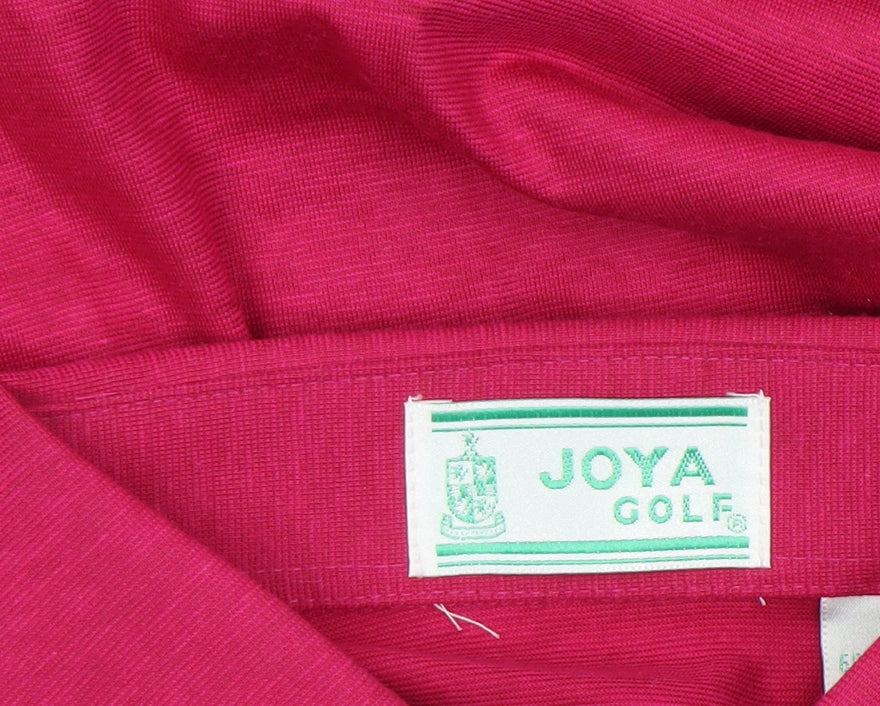 Joya Golf Men's Pink Cotton Polyester Short Sleeve Polo Shirt M