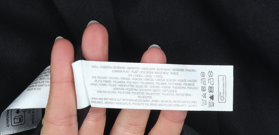 The Primark Edit Women Black Single-Breasted Blazer Size M EU 38