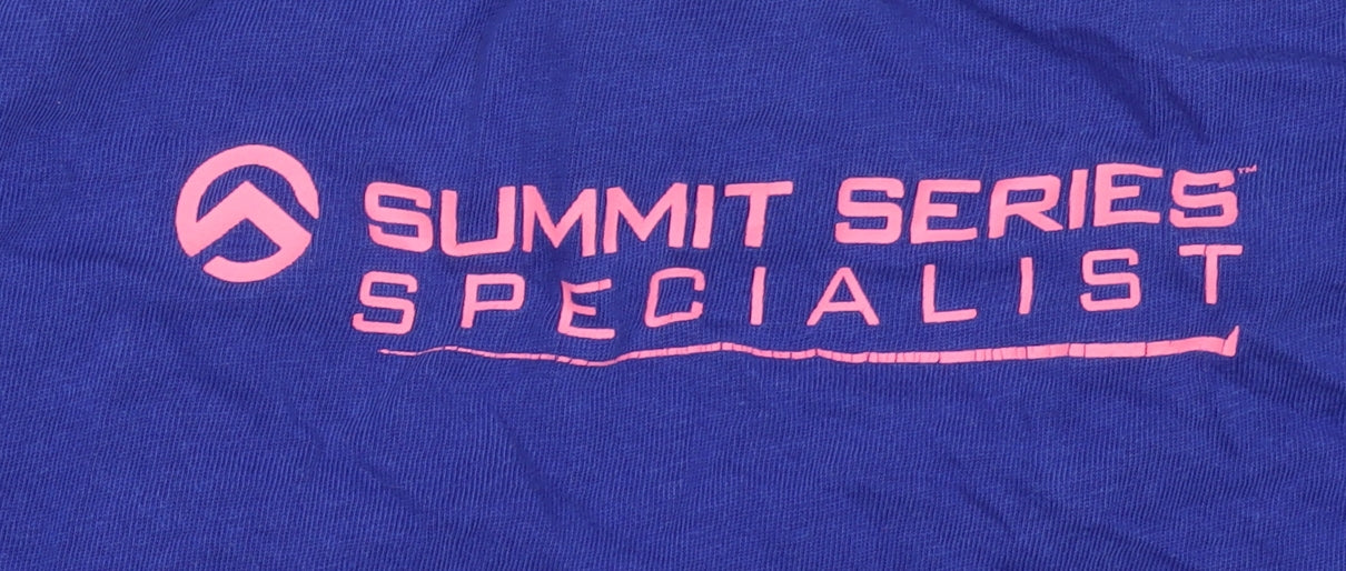 The North Face Womens Blue Summit Series Cotton T-Shirt Size S
