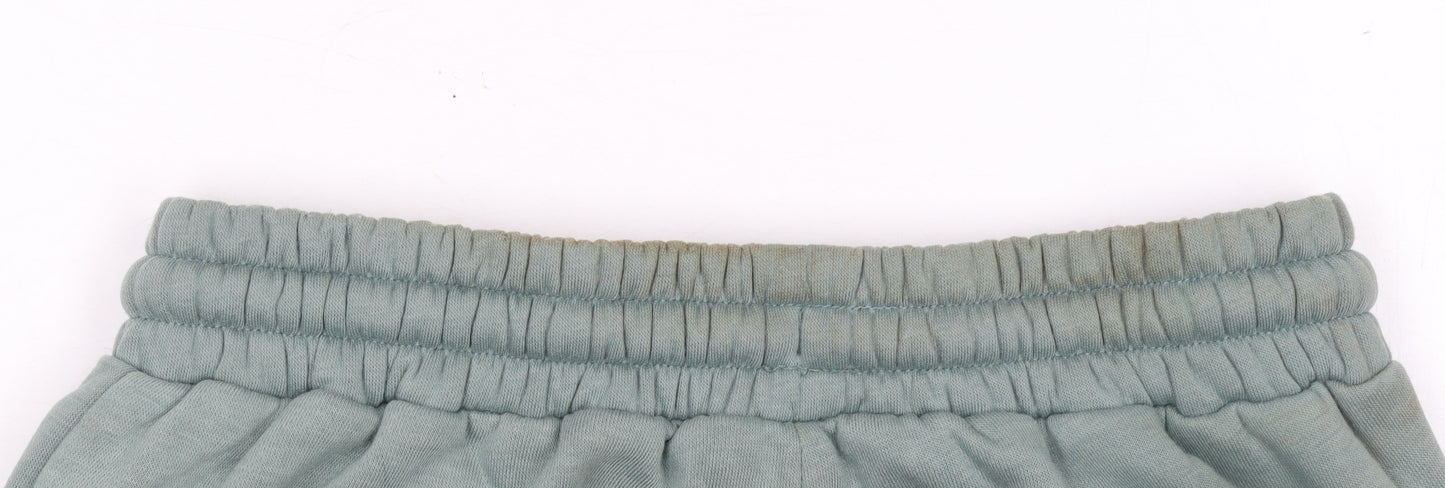 Dunnes Stores Womens Green XS Fleece Sweatpants Elastic Waist