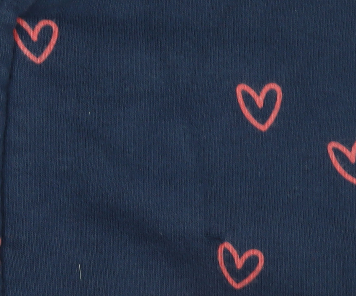 Marks and Spencer Girls Blue Heart Print Full Zip Hoodie 4-5 Years
