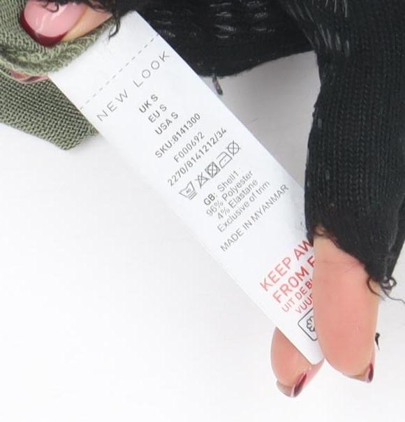 New Look Women’s Green Short Sleeve Basic Crew Neck T-Shirt Size S