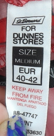 Dunnes Stores Women’s Red Dog Print Hooded Rain Jacket Size 14