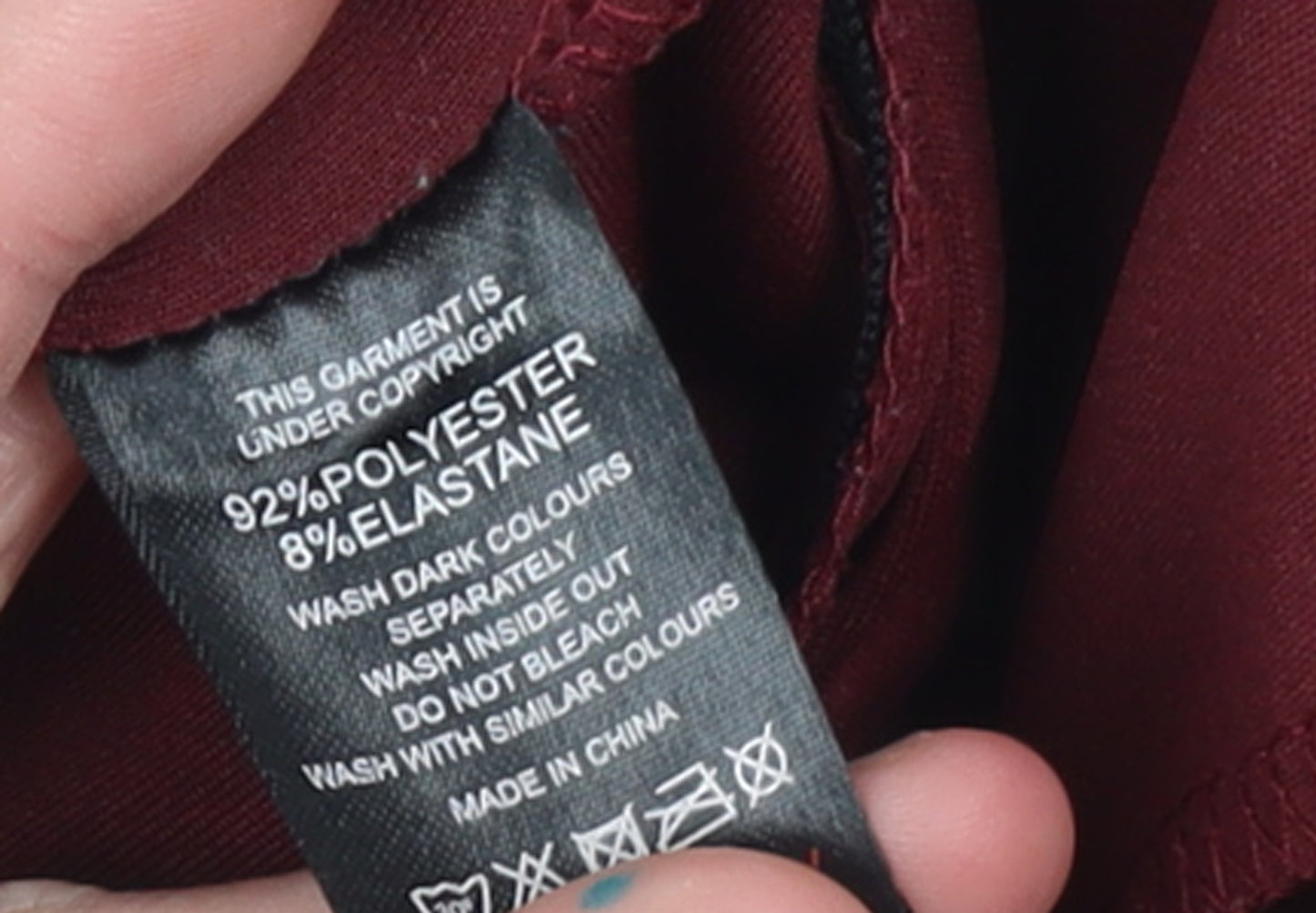GK Men's Red Full Zip Hoodie XL Polyester Casual Gymwear