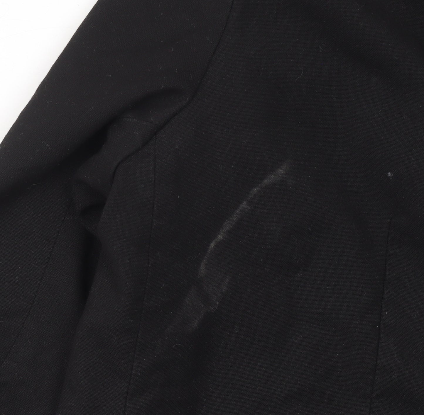 H&M Women's Black L Regular Fit Two-Button Blazer Jacket