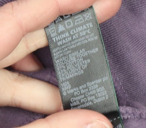 Marks and Spencer Women Purple Size 8 Pullover Sweatshirt