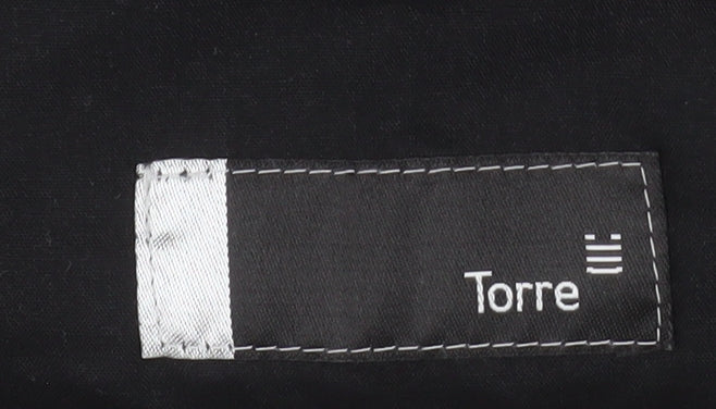 Torre Men’s Grey Wool Blend Pleated Dress Trousers Size 40S