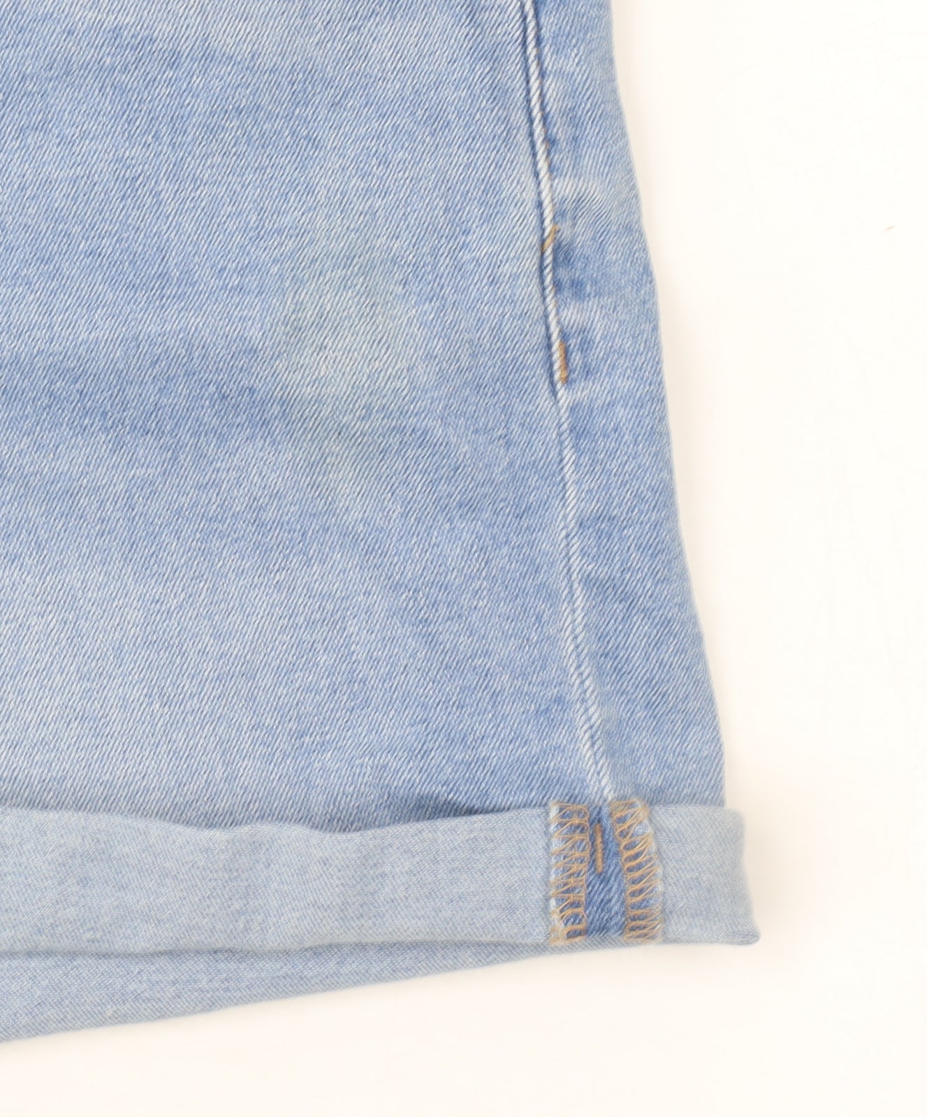 New Look Women’s Petite Blue High-Waist Denim Hot Pants Size 8