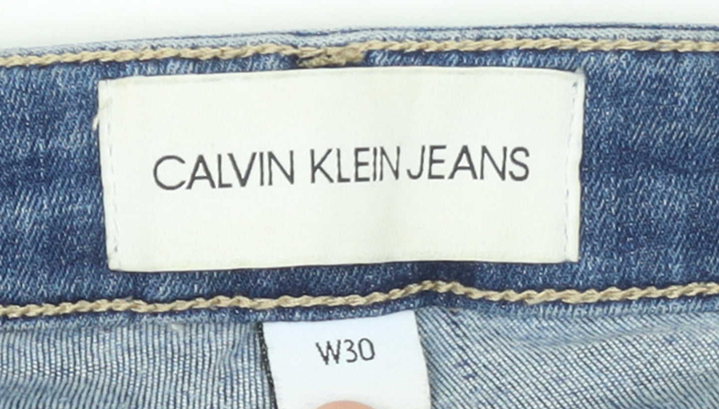 Calvin Klein Jeans Women's Blue Size 12 Skinny Stretch Denim