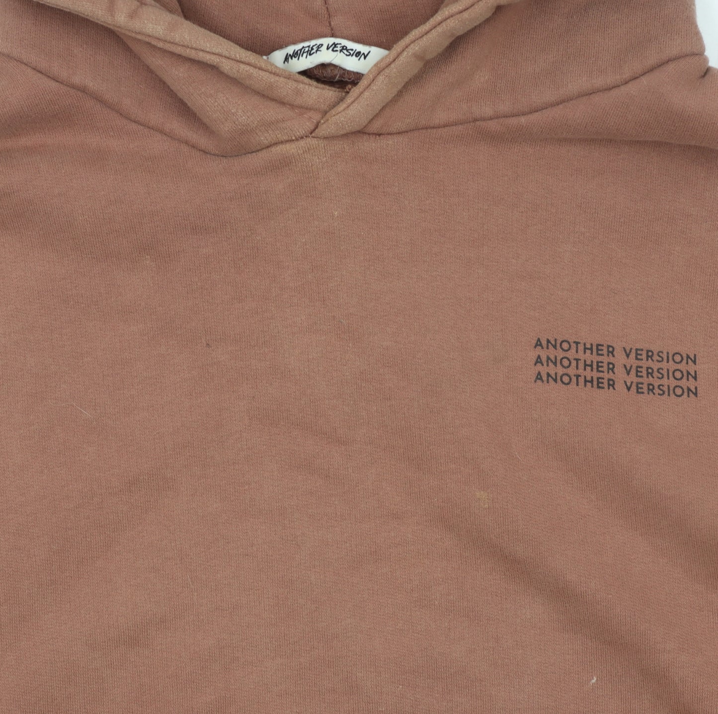 Another Version Women’s Brown Pullover Hoodie Size L Cotton Casual