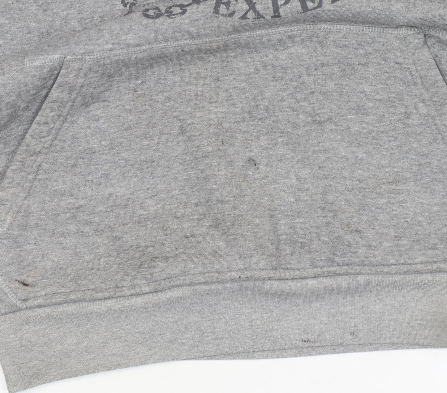 Regatta Mens Grey Pullover Hoodie S Nautical Graphic Cotton Blend