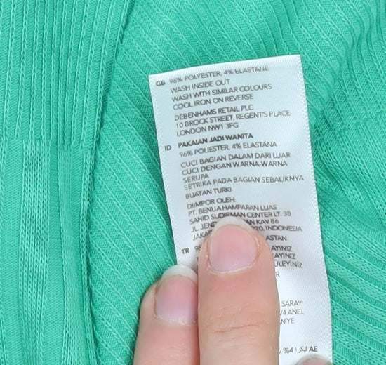 Red Herring Women’s Green Short Sleeve Crew Neck T-Shirt Size 14