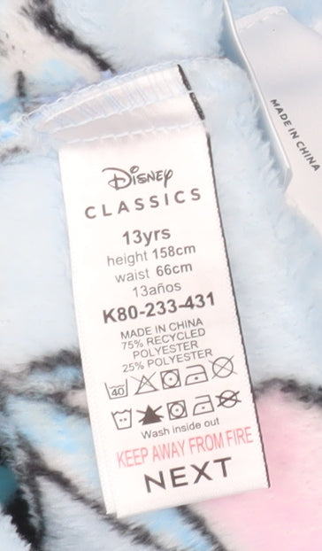 Next Disney Lilo & Stitch Blue Fleece Hooded Onesie Girls 13 Years