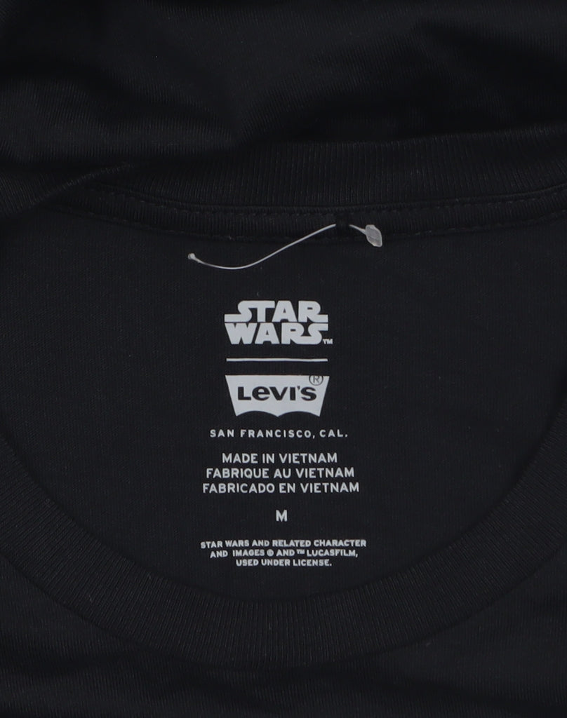Levi's Men Black Star Wars Long Sleeve Crew Neck T-Shirt Size M