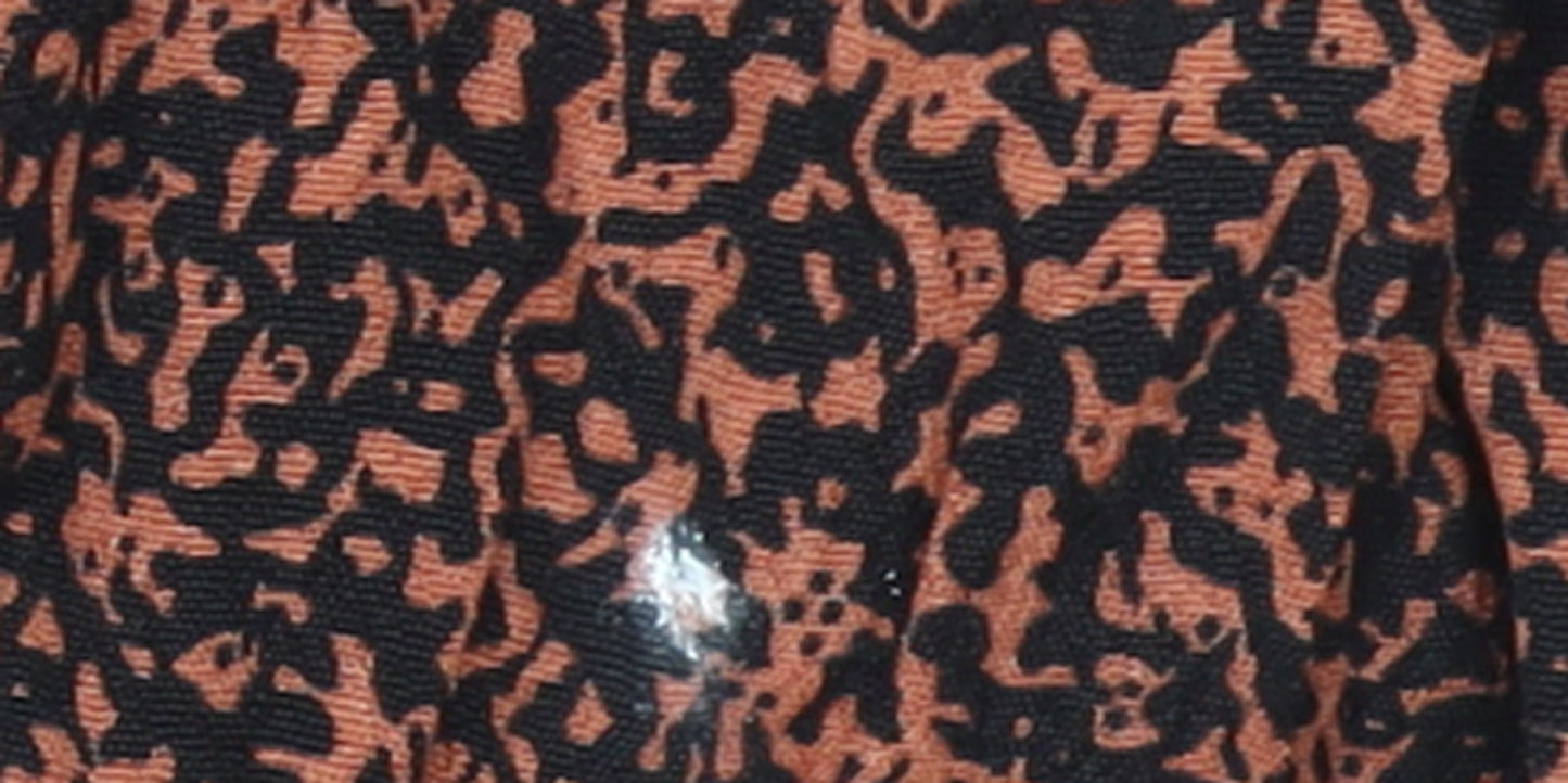 Oasis Women Brown Animal Print A-Line Belted Dress UK 8