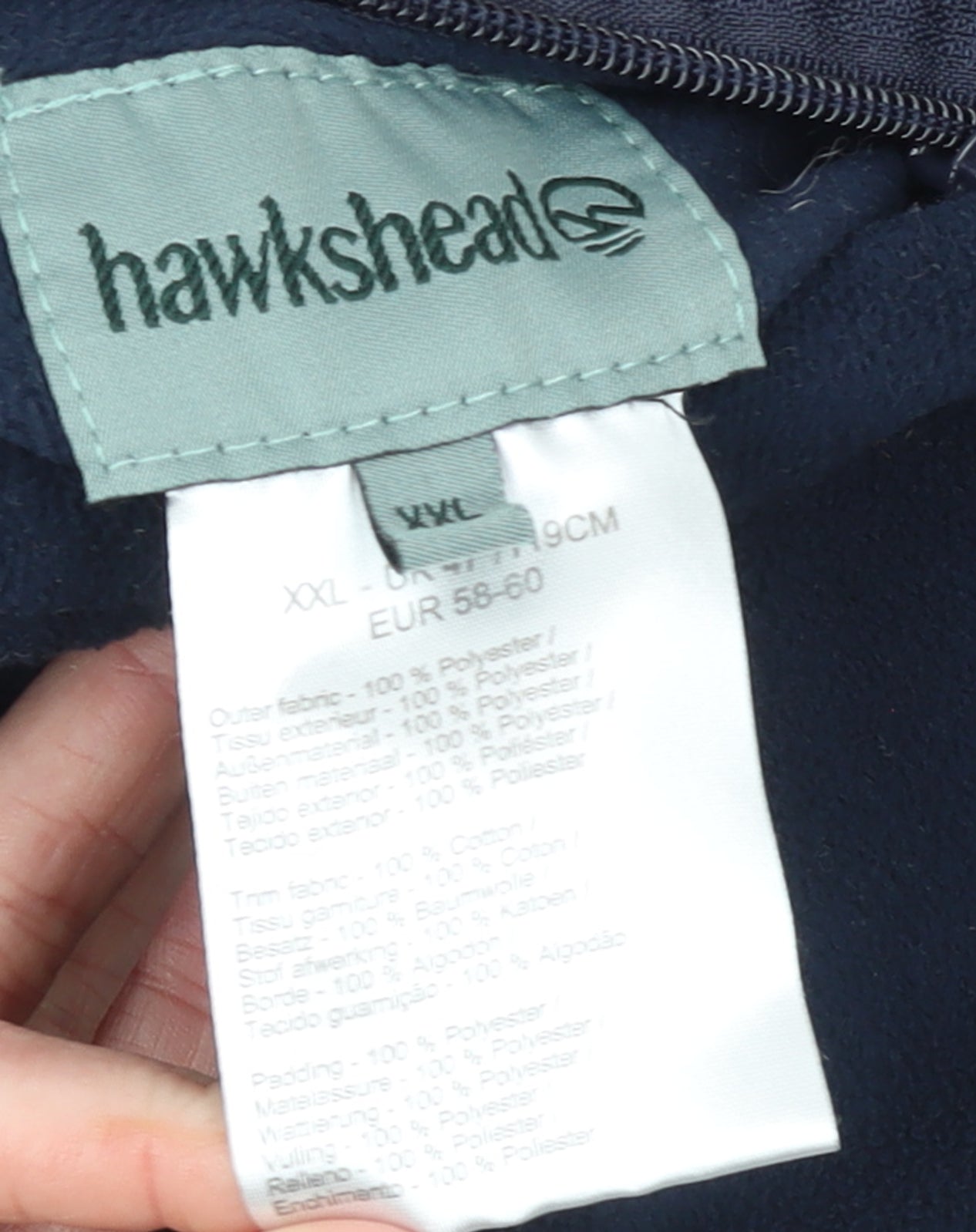 Hawkshead Men's Blue Quilted Padded Waistcoat 2XL Regular Fit
