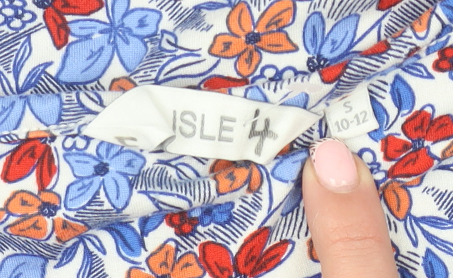 Isle Women’s Multicoloured Floral Long Sleeve T-Shirt Size S 10-12