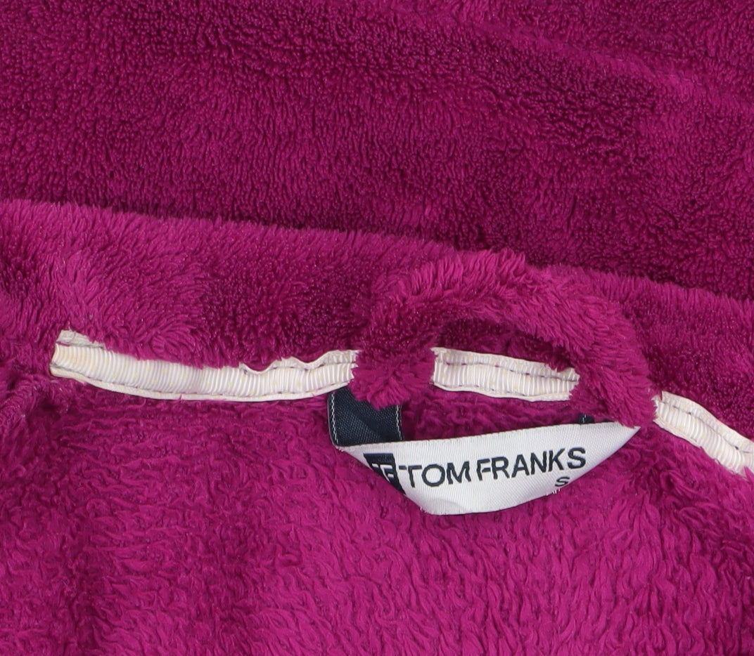 Tom Franks Women’s Purple Fleece Hooded Robe S Lightweight Winter