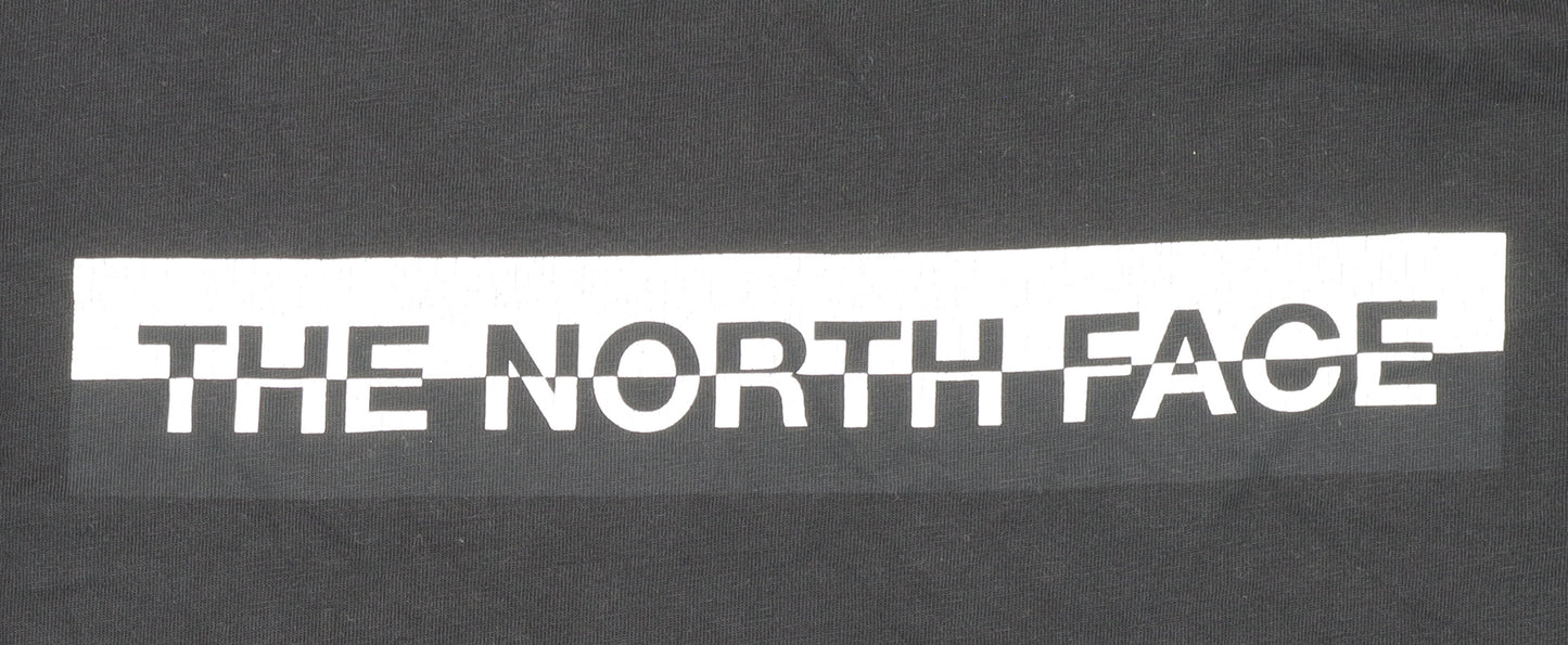 The North Face Men's Black Long Sleeve Cotton Logo T-Shirt Size M