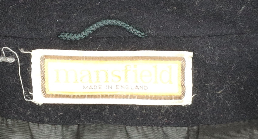 Mansfield Women's Black Wool Cashmere Long Overcoat Size 14