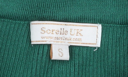 Sorelle UK Women’s Green Ribbed Knit Pencil Skirt Size S