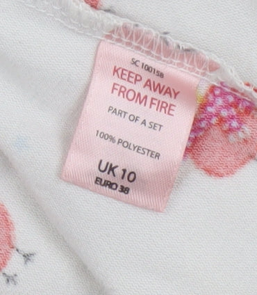 Boux Avenue Women’s White Christmas Robin Print Pyjama Pants UK 10