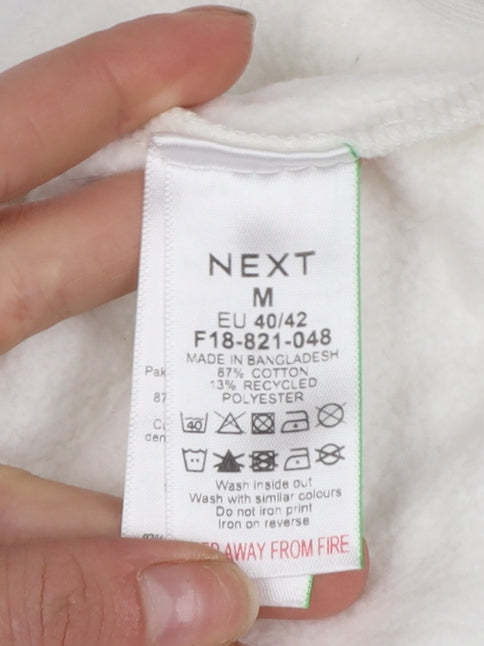 Next Women Ivory Negroni Graphic Pullover Sweatshirt M