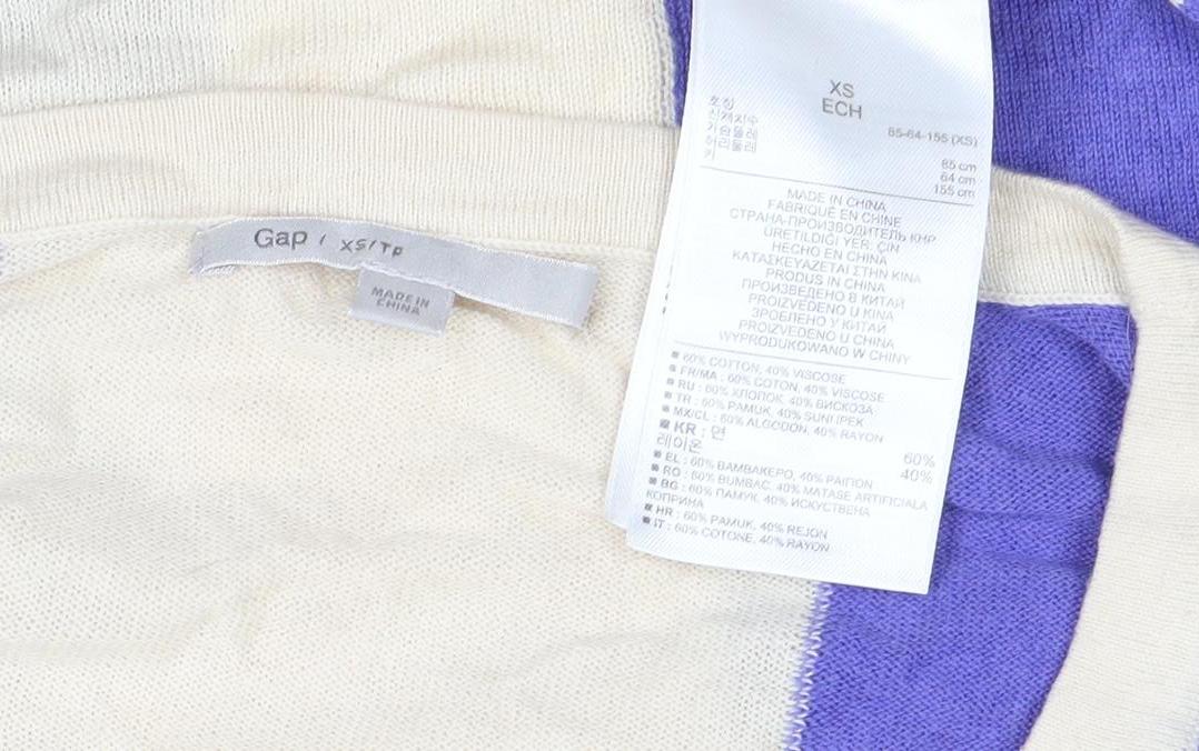 Gap Women's Multicoloured XS Colourblock Short Sleeve T-Shirt