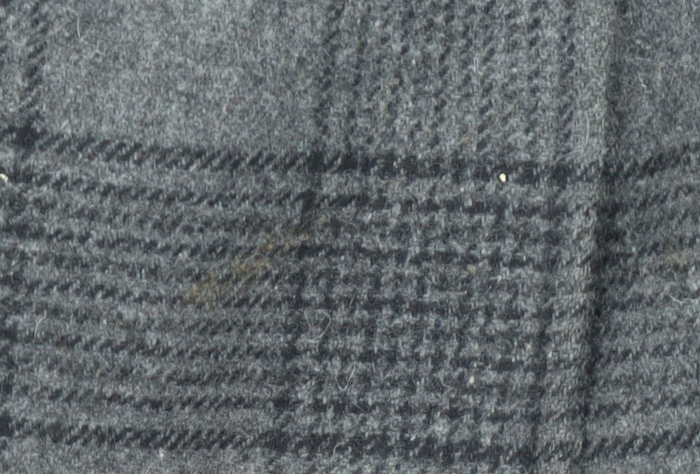 De la Crème Women's Grey Checked Wool Trench Coat Size 12