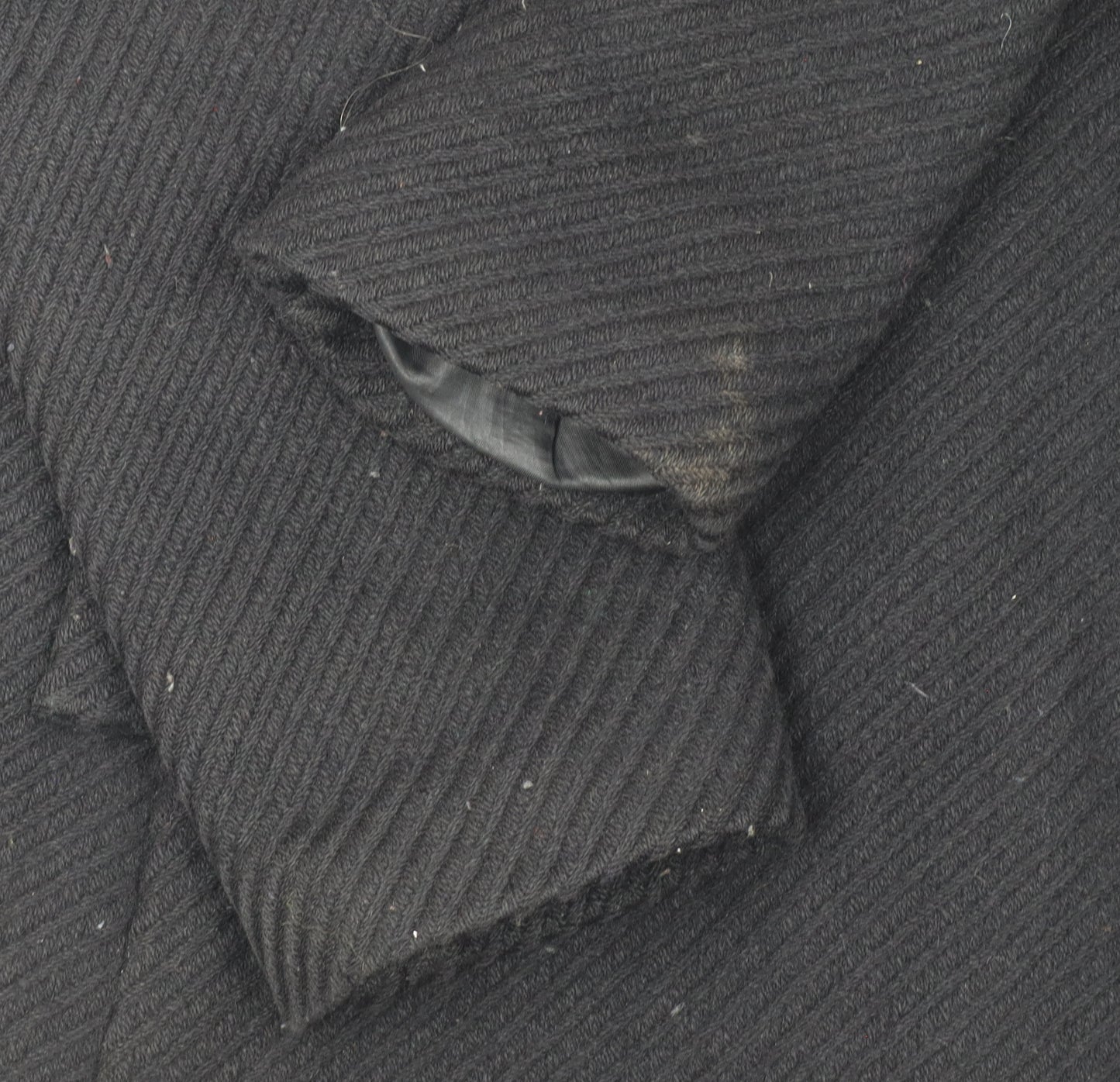 Kimchi & Blue Women’s Black Wool Blend Mid-Length Overcoat Size L