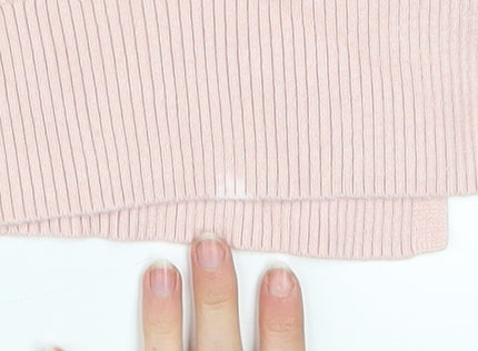 Marks and Spencer Women’s Pink Cable-Knit Crew Neck Jumper L